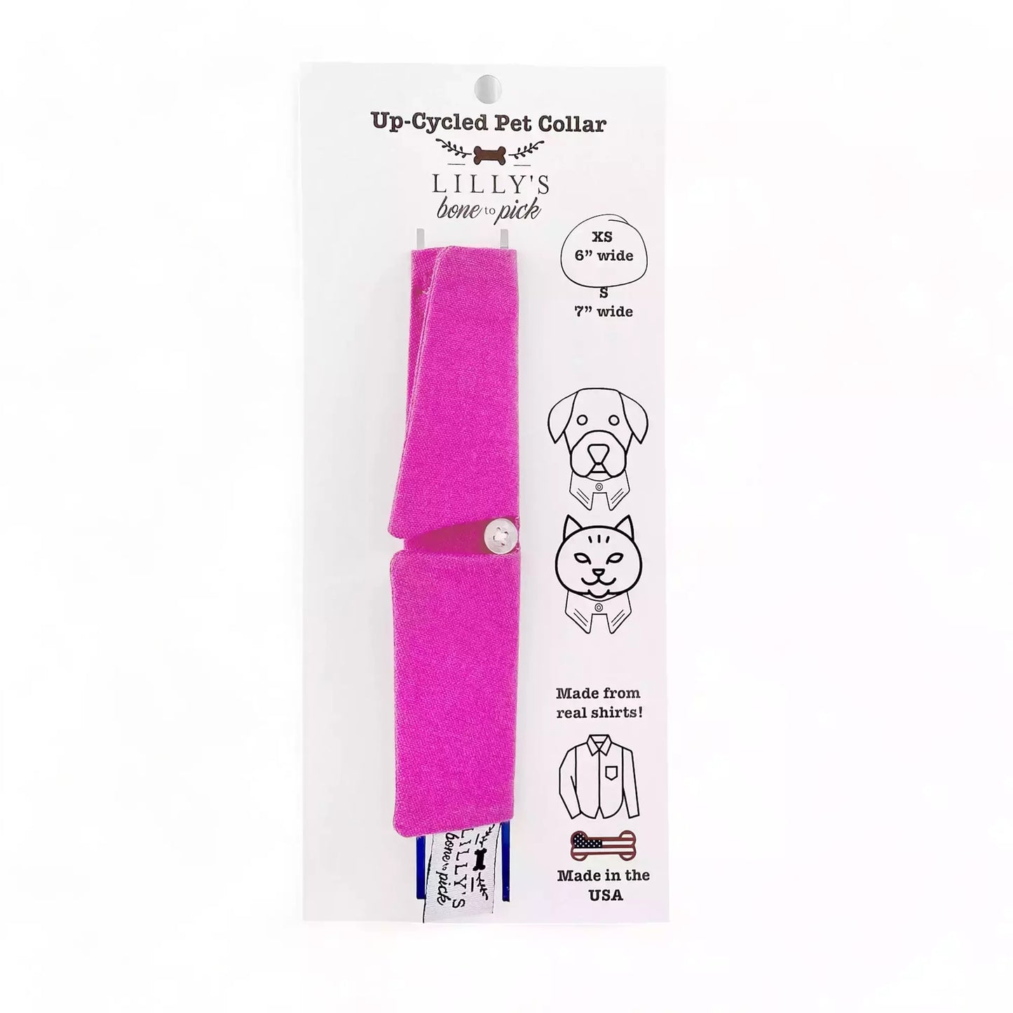 Solid Hot Pink Collar