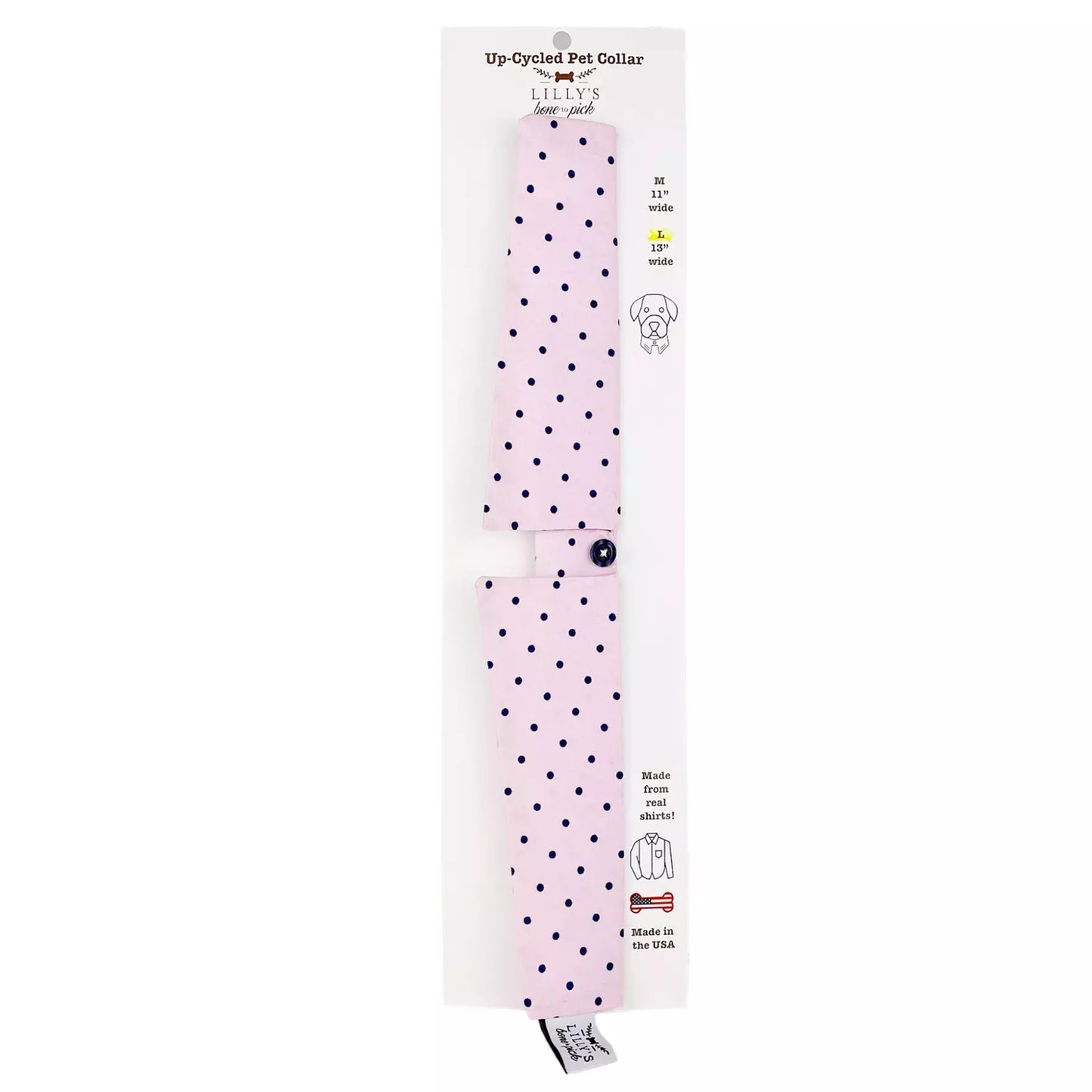 Light Pink Dot Collar
