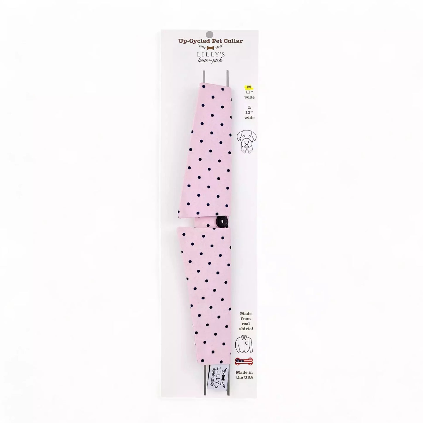 Light Pink Dot Collar
