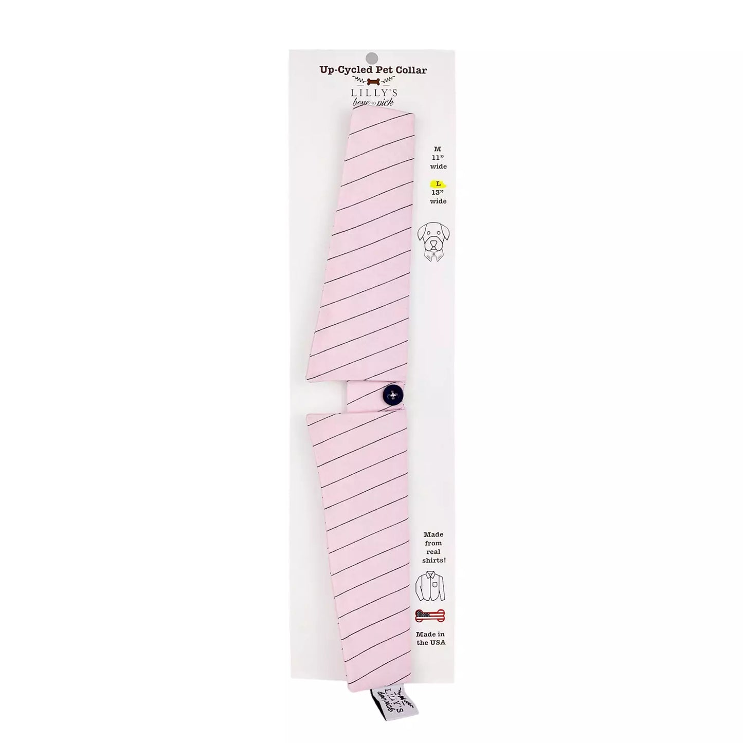 Light Pink Stripe Collar