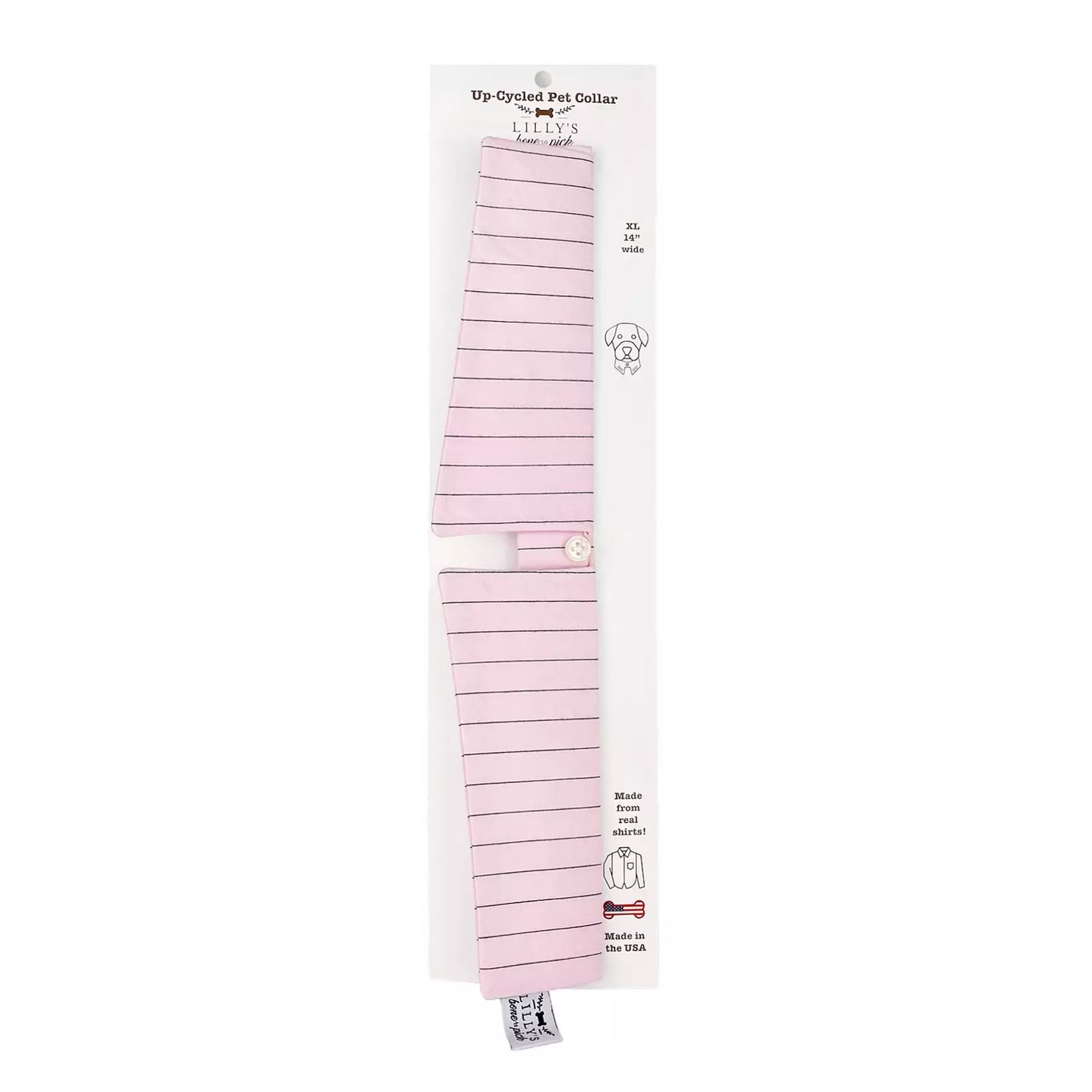 Light Pink Stripe Collar