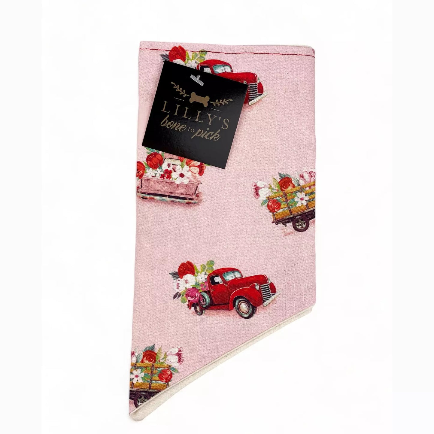 Pink Roses Pet Bandana-Valentine
