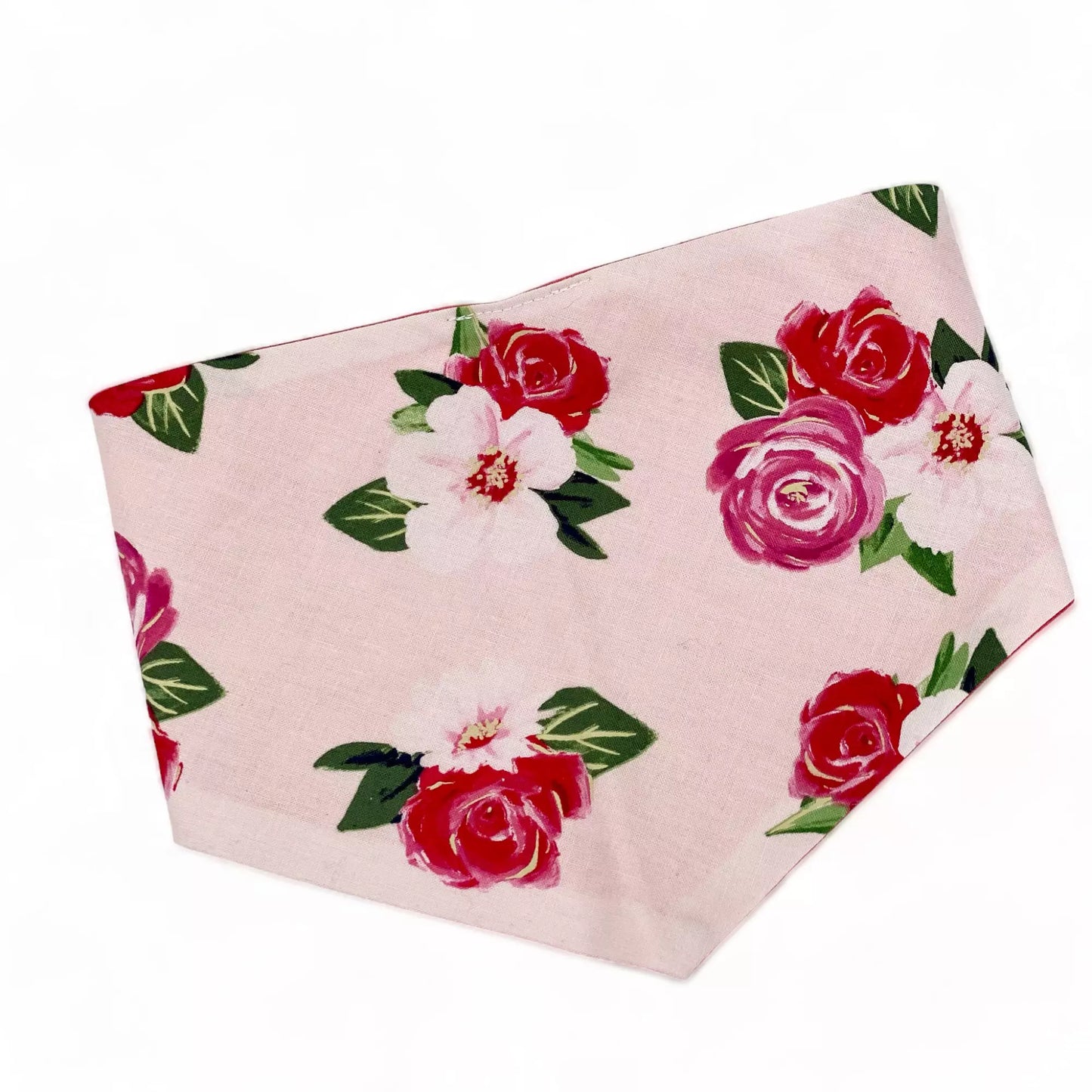Pink Roses Pet Bandana-Valentine
